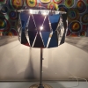 מנורה עומדת עם אהיל כרום משנות ה-70 - - 451